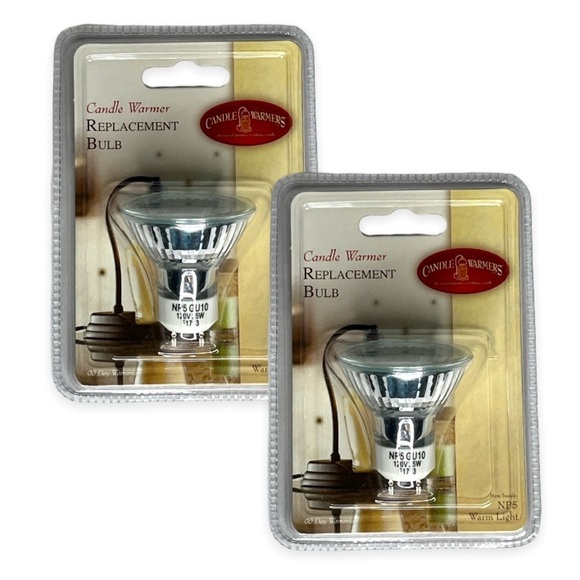 Wax Candle Warmer Bulb Lot of 2 MR-16 Halogen 120V 25 WATT GU-10‎ Replacement - Picture 1 of 3